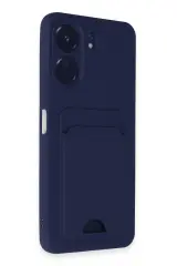 Newface Xiaomi Redmi 13C Kılıf Kelvin Kartvizitli Silikon - Lacivert