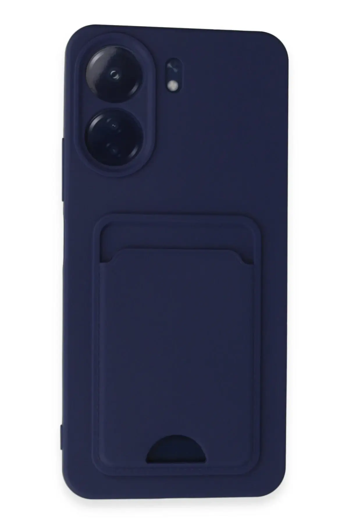 Newface Xiaomi Redmi 13C Kılıf Kelvin Kartvizitli Silikon - Lacivert