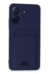 Newface Xiaomi Redmi 13C Kılıf Kelvin Kartvizitli Silikon - Lacivert