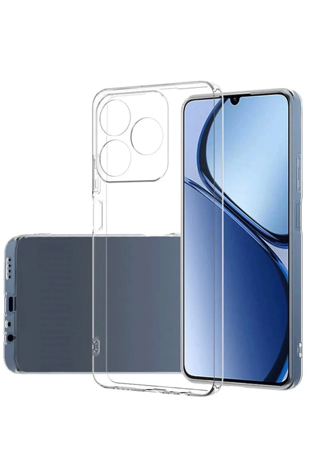 Newface Realme C61 Kılıf Lüx Şeffaf Silikon