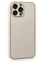 Newface iPhone 13 Pro Kılıf Coco Deri Silikon Kapak - Beyaz