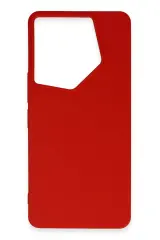 Newface Tecno Camon 20 Pro 5G Kılıf First Silikon - Kırmızı