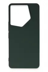 Newface Tecno Camon 20 Pro 5G Kılıf First Silikon - Koyu Yeşil