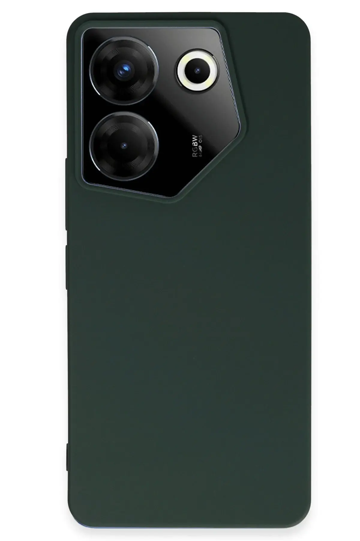 Newface Tecno Camon 20 Pro 5G Kılıf First Silikon - Koyu Yeşil
