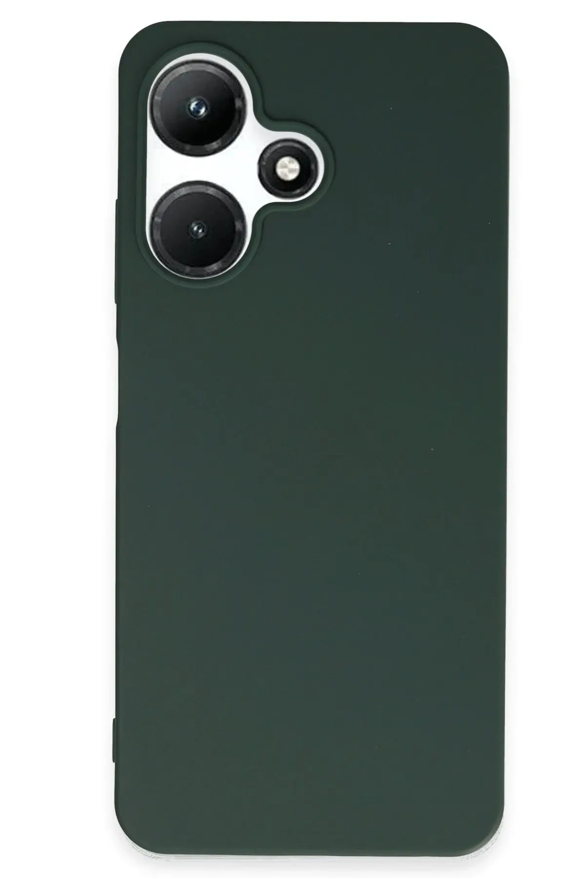 Newface İnfinix Hot 30i Kılıf First Silikon - Koyu Yeşil