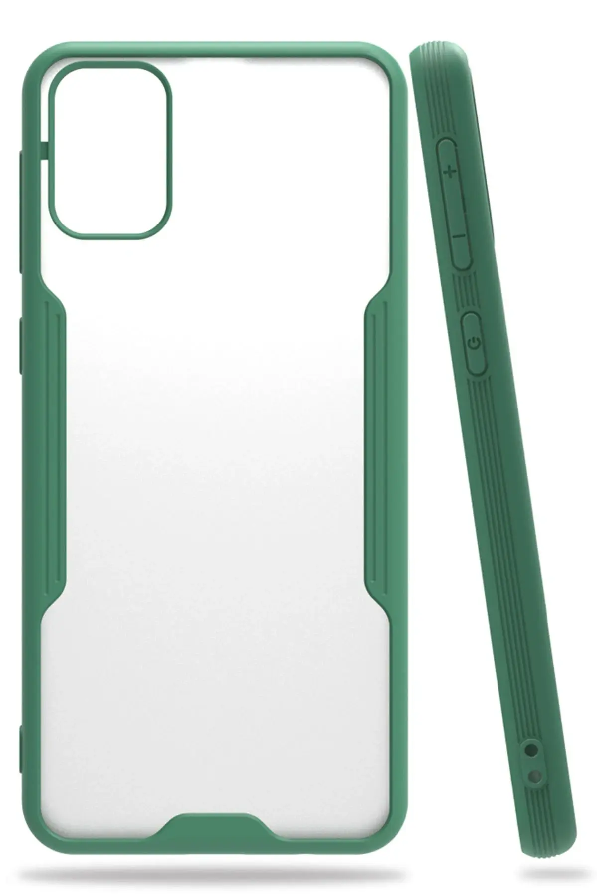 Newface Samsung Galaxy M31 Kılıf Platin Silikon - Yeşil