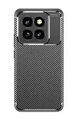 Newface Xiaomi Mi 14T Pro Kılıf Auto Focus Karbon Kapak - Siyah