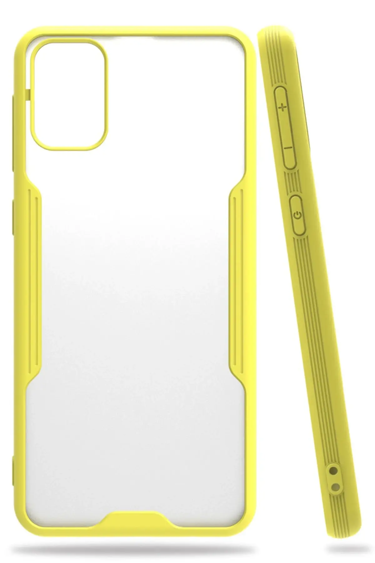 Newface Samsung Galaxy M31 Kılıf Platin Silikon - Sarı