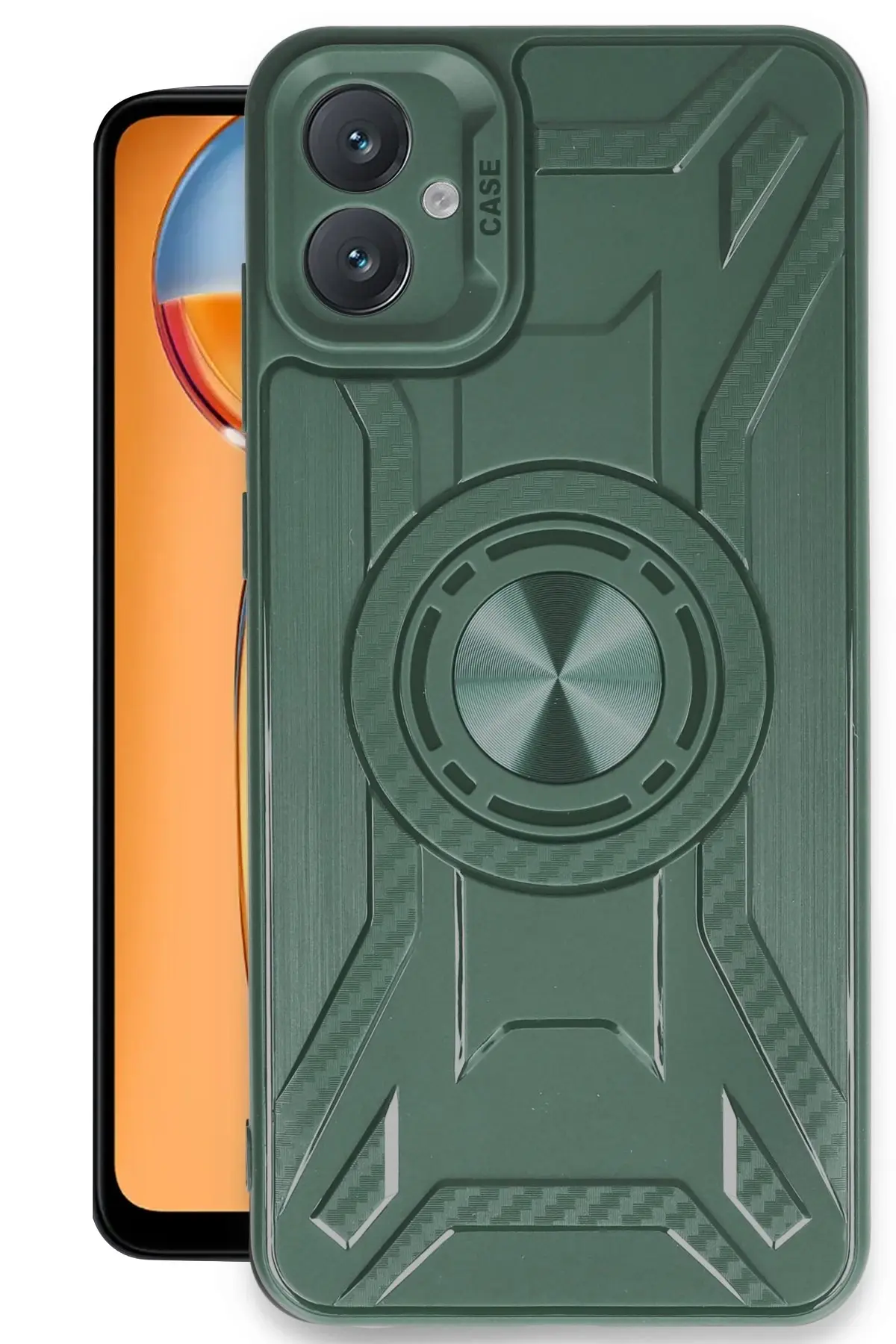 Newface Samsung Galaxy A05 Kılıf Lincoln Silikon - Koyu Yeşil