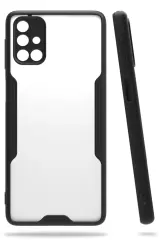 Newface Samsung Galaxy M31S Kılıf Platin Silikon - Siyah