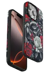 Onegif iPhone 15 Pro Max Flower Series Magsafe Kapak - Siyah