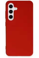 Newface Samsung Galaxy S24 Kılıf First Silikon - Kırmızı