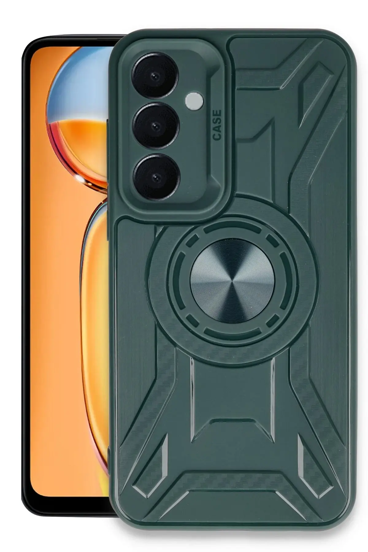 Newface Samsung Galaxy A25 5G Kılıf Lincoln Silikon - Koyu Yeşil