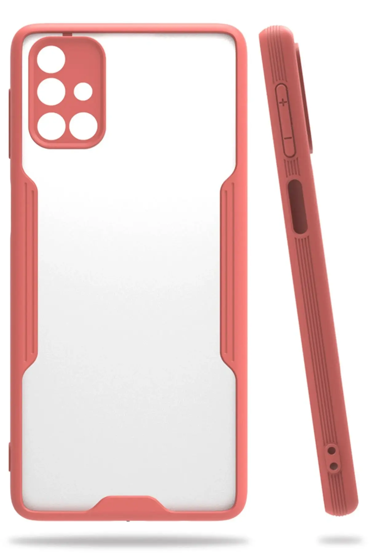 Newface Samsung Galaxy M31S Kılıf Platin Silikon - Pembe