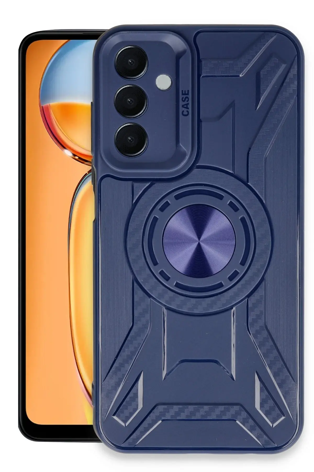 Newface Samsung Galaxy A35 5G Kılıf Lincoln Silikon - Lacivert