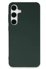 Newface Samsung Galaxy S24 Plus Kılıf First Silikon - Koyu Yeşil