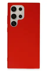 Newface Samsung Galaxy S24 Ultra Kılıf First Silikon - Kırmızı