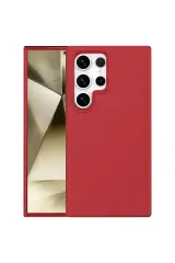 Newface Samsung Galaxy S24 Ultra Kılıf First Silikon - Kırmızı