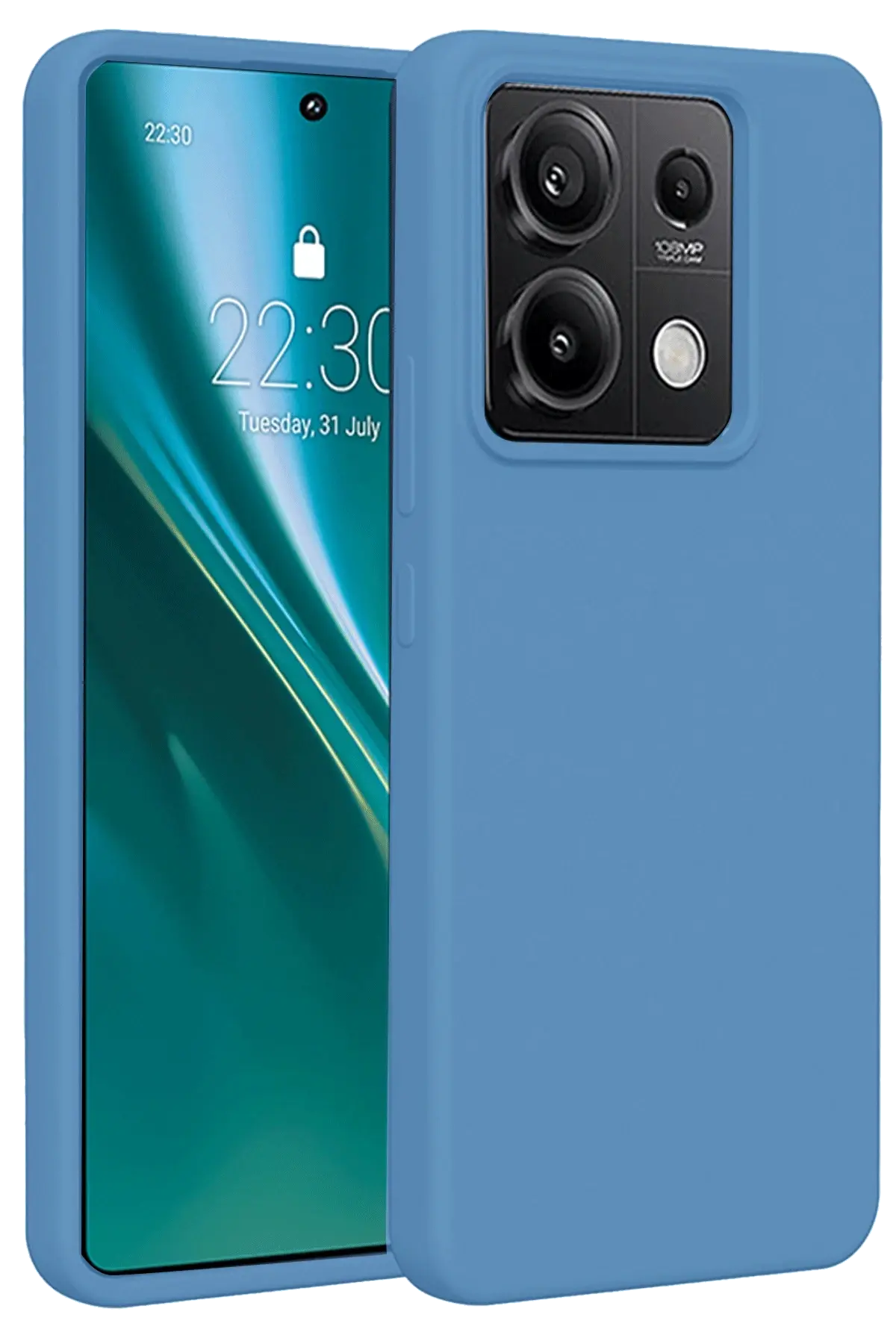 Newface Xiaomi Redmi Note 13 4G Kılıf First Silikon - Mavi