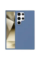 Newface Samsung Galaxy S24 Ultra Kılıf First Silikon - Mavi