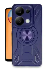 Newface Xiaomi Redmi Note 13 Pro 4G Kılıf Lincoln Silikon - Lacivert