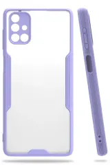 Newface Samsung Galaxy M51 Kılıf Platin Silikon - Lila