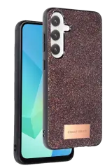 Onegif Samsung Galaxy S24 FE Bright Simli Kapak - Derin Mor