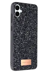 Onegif Samsung Galaxy A06 Bright Simli Kapak - Siyah