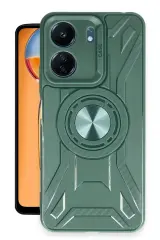 Newface Xiaomi Redmi 13C Kılıf Lincoln Silikon - Koyu Yeşil