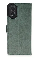 Newface Oppo A38 Kılıf Trend S Plus Kapaklı Kılıf - Yeşil