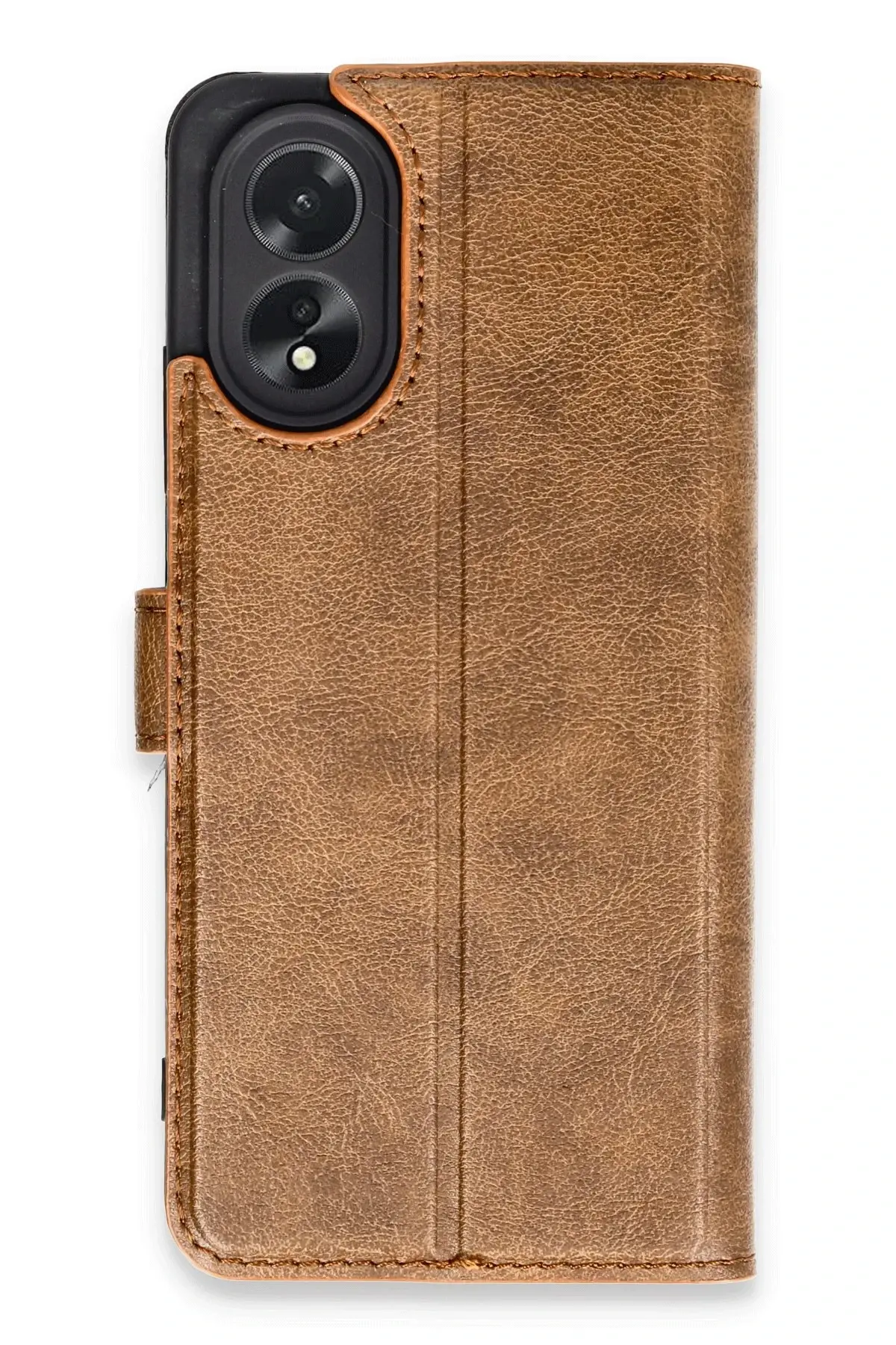 Newface Oppo A38 Kılıf Trend S Plus Kapaklı Kılıf - Taba