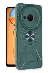 Newface Xiaomi Redmi A3 4G Kılıf Lincoln Silikon - Koyu Yeşil