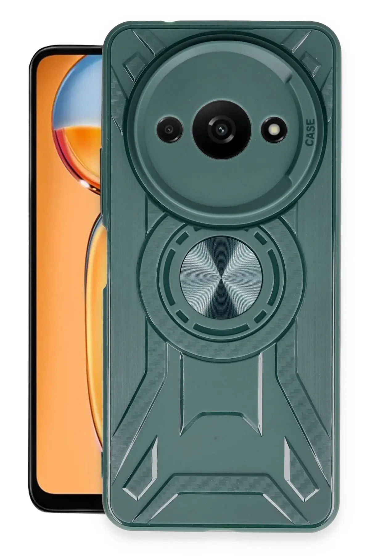 Newface Xiaomi Redmi A3 4G Kılıf Lincoln Silikon - Koyu Yeşil