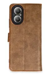 Newface Realme 12 Lite Kılıf Trend S Plus Kapaklı Kılıf - Taba