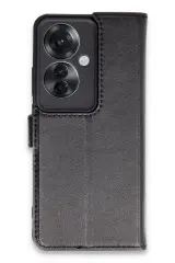 Newface Oppo Reno 11F Kılıf Trend S Plus Kapaklı Kılıf - Siyah