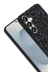 Onegif Samsung Galaxy S25 Bright Simli Kapak - Gümüş