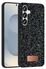 Onegif Samsung Galaxy S25 Plus Bright Simli Kapak - Siyah