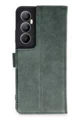 Newface Realme C65 Kılıf Trend S Plus Kapaklı Kılıf - Yeşil