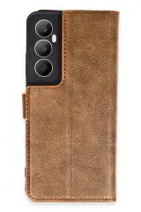 Newface Realme C65 Kılıf Trend S Plus Kapaklı Kılıf - Taba