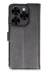 Newface Tecno Spark Go 2024 Kılıf Trend S Plus Kapaklı Kılıf - Siyah