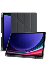 Newface Samsung Galaxy X610 Tab S9 FE Plus 12.4 Kılıf Kalemlikli Mars Tablet Kılıfı - Siyah