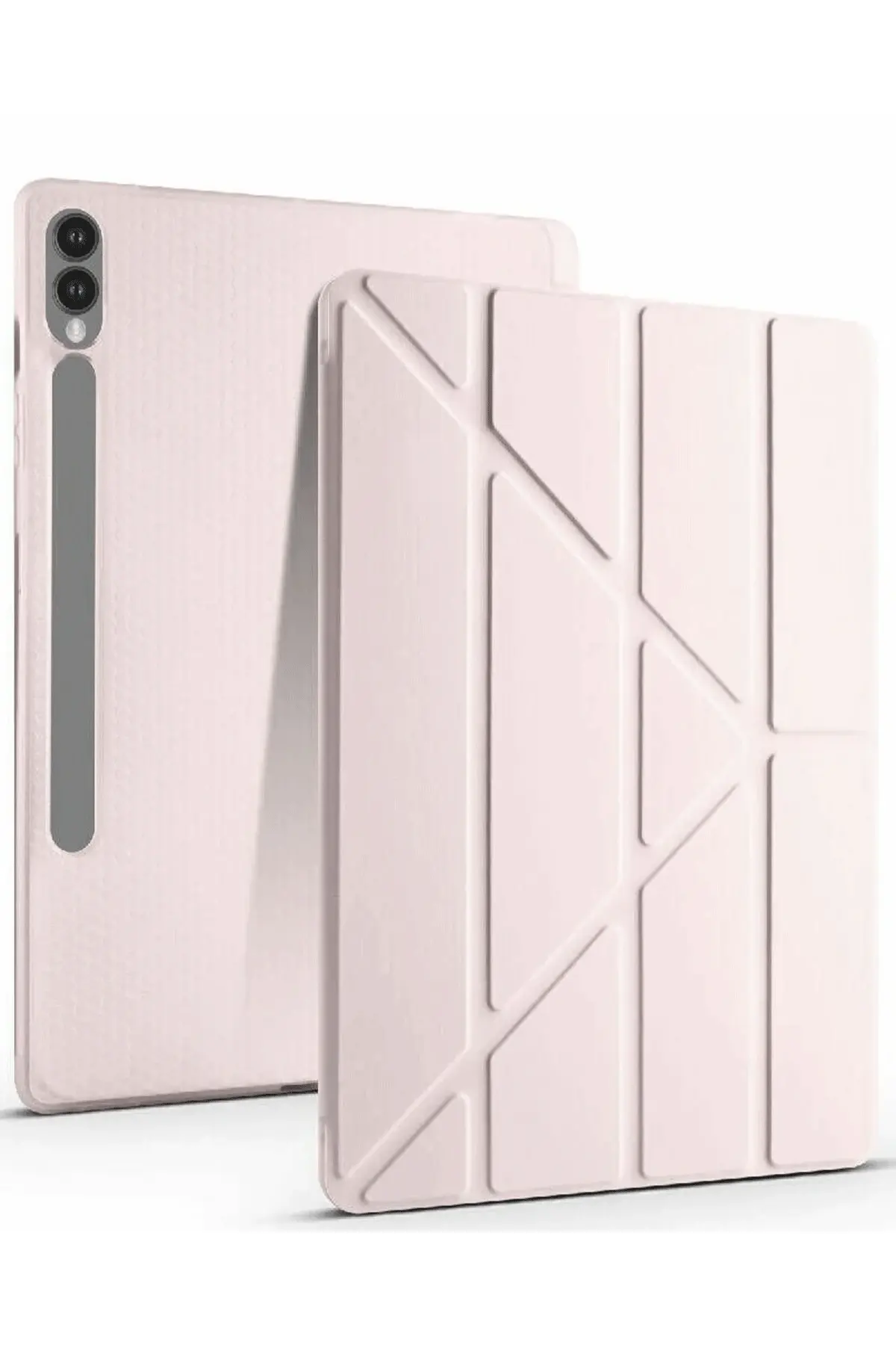 Newface Samsung Galaxy X610 Tab S9 FE Plus 12.4 Kılıf Kalemlikli Mars Tablet Kılıfı - Rose Gold