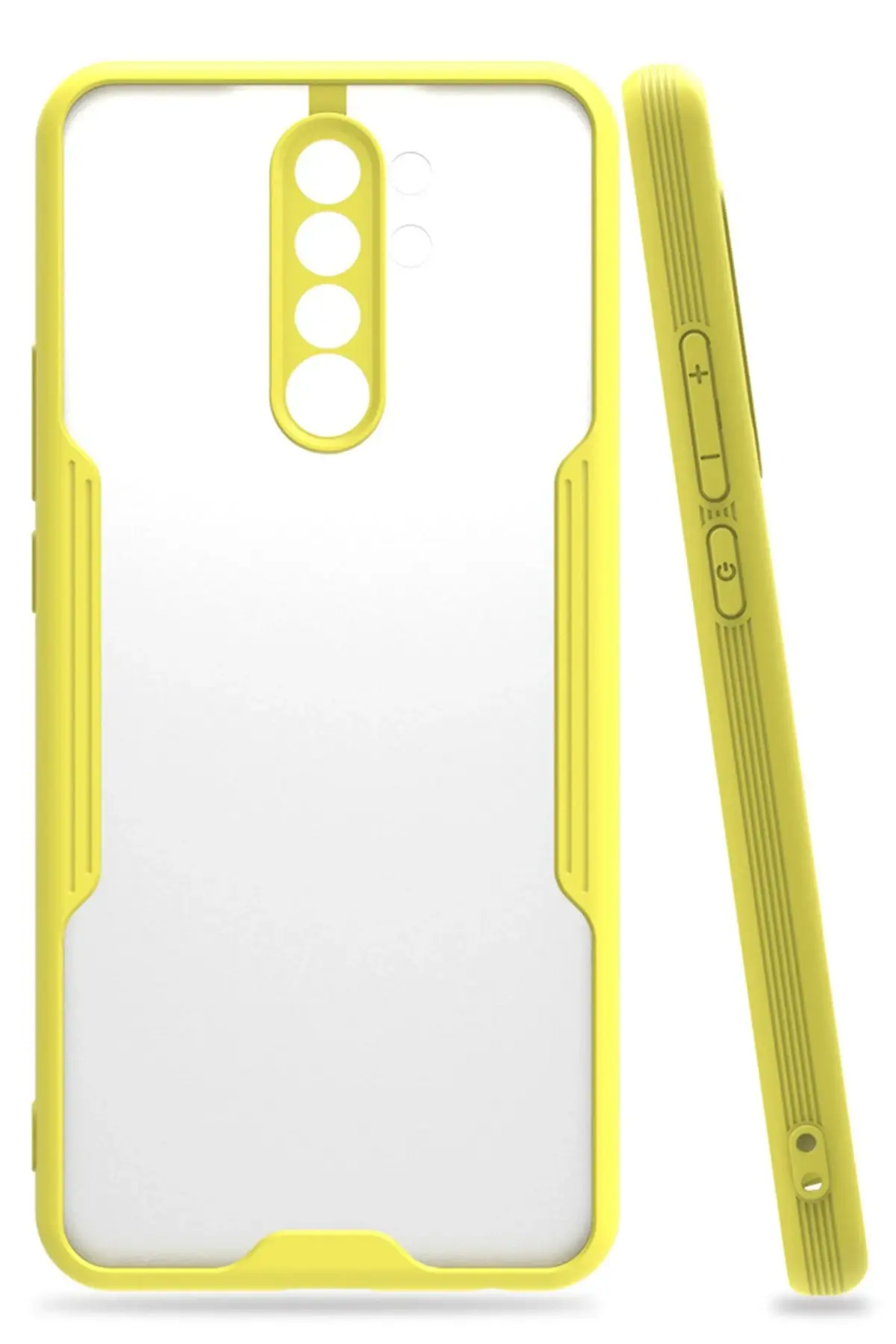 Newface Xiaomi Redmi Note 8 Pro Kılıf Platin Silikon - Sarı