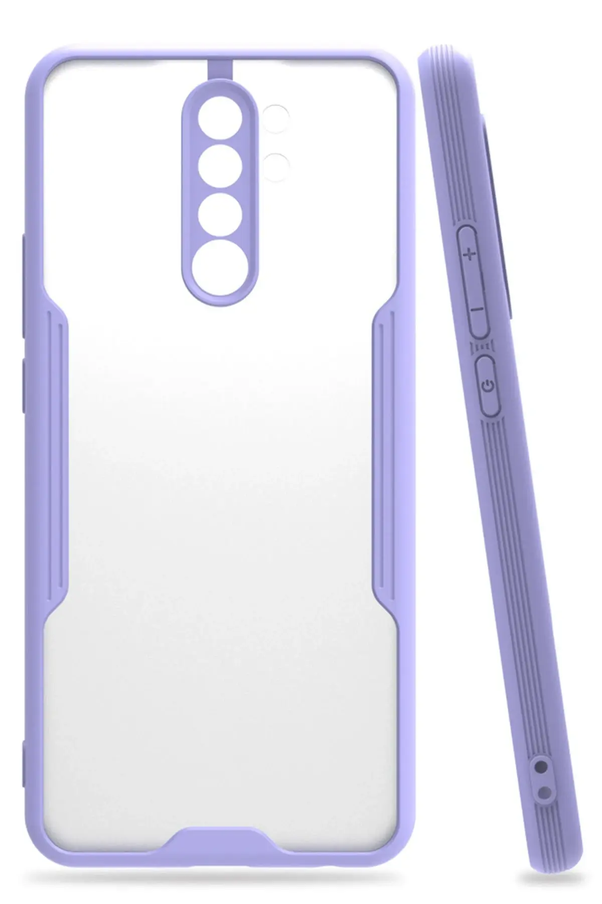 Newface Xiaomi Redmi Note 8 Pro Kılıf Platin Silikon - Lila