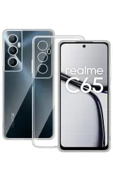 Newface Realme C65 Kılıf Lüx Şeffaf Silikon