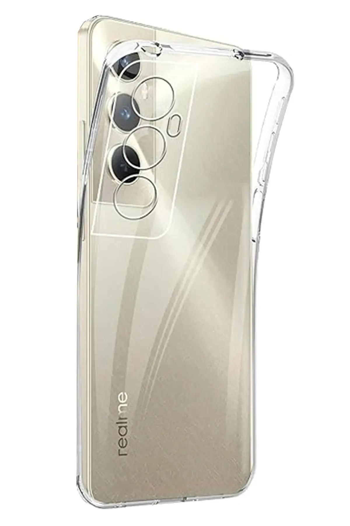 Newface Realme C65 Kılıf Lüx Şeffaf Silikon