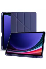 Newface Samsung Galaxy X610 Tab S9 FE Plus 12.4 Kılıf Kalemlikli Mars Tablet Kılıfı - Lacivert