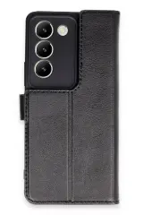 Newface Vivo V30 Lite 4G Kılıf Trend S Plus Kapaklı Kılıf - Siyah