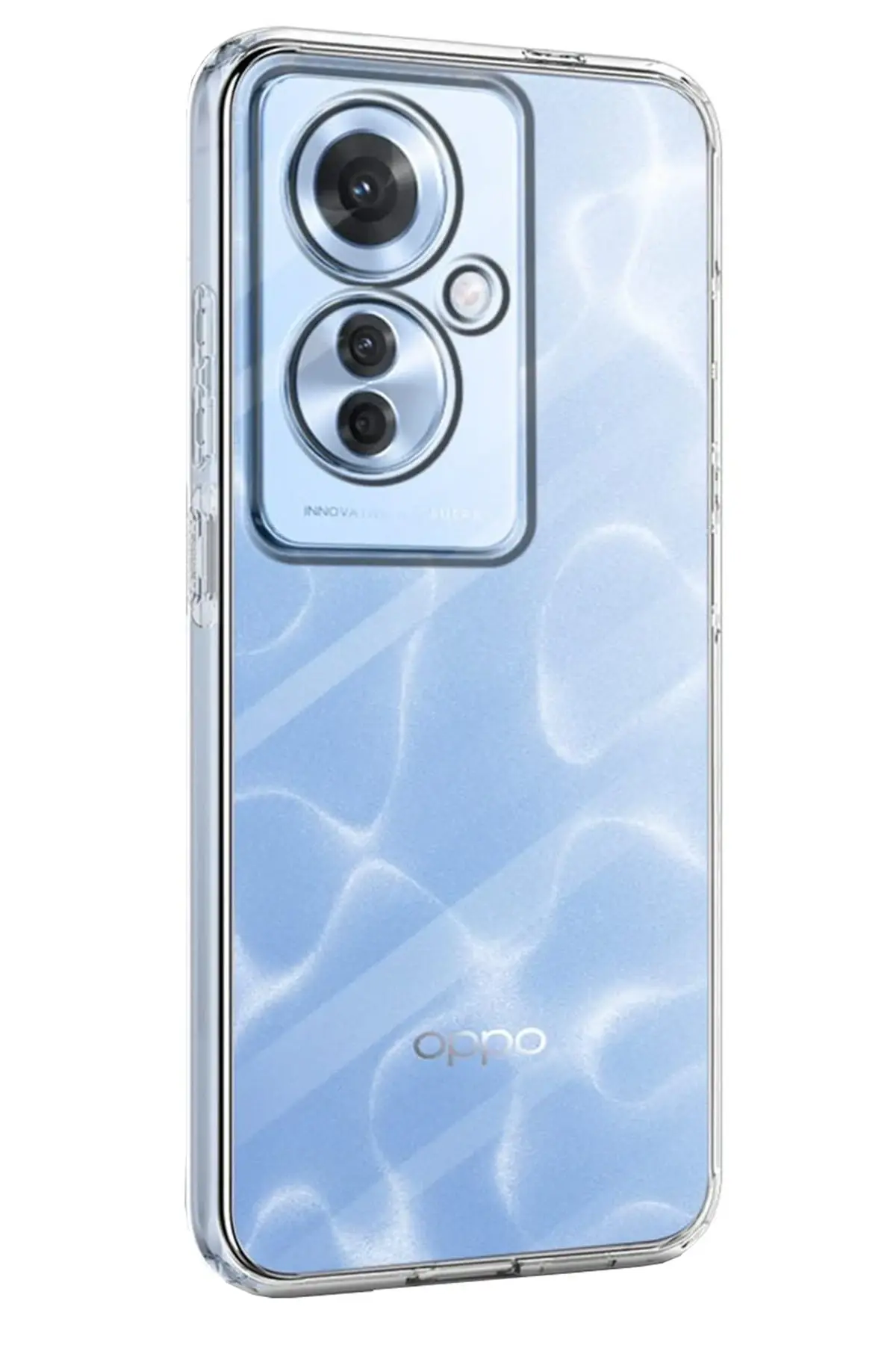 Newface Oppo Reno 11F Kılıf Lüx Şeffaf Silikon