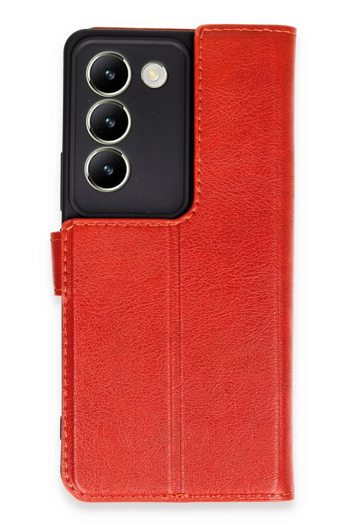 Newface Vivo V30 Lite 4G Kılıf Trend S Plus Kapaklı Kılıf - Kırmızı